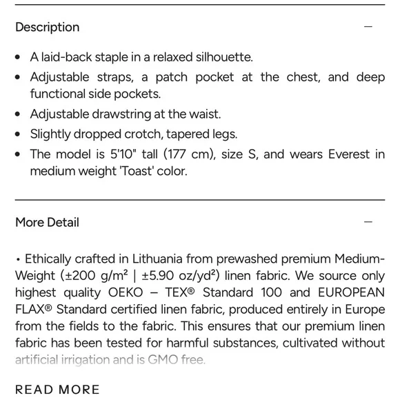 Not perfect linen EVEREST linen jumpsuit XS - Picture 6 of 6